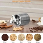 Metal Herb   Spice Grinder With Hand Crank     Manual Crusher For Kitchen Tobacco