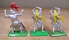 Vintage Britains Deetail Knights Set Of 3 Medieval Crusaders England 1971