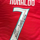 2026 Portugal Ronaldo No 7 Signed Style Home Soccer Jersey Framed Fan Gift