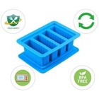 Heavy Duty Silicone Butter Mold Tray With Lid 4 Cavities Rectangle Container