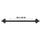 Home Decorators Collection 244332-758-h60 Dusk 28 In - 48 In Single Curtain Rod