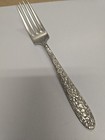 National Silver Co Narcissus Pattern Silver Plated Fork Beautiful Flower Pattern