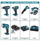 Makita 18v Lxt Lithium-ion Cordless 5-tool Combo Kit With 2 Batteries