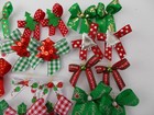 50 Christmas Dog Pet Child Baby Grooming Bows Color Variety 2 Sizes Lot    C8
