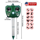 Upgraded Solar Ultrasonic Animal Repellent Dog Cat Skunk Deer Raccoon For Garden