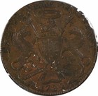 1792 Great Britain Conder Token 1 2 Penny Devonshire Exeter Bu Uncertified  730
