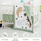 3 Piece Baby Crib Bedding Set  Infant Nursery Bed Set Decor With Quilt   Fitt   