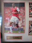 Thierry Henry Signed Arsenal Photo Box Frame Presentation - Slight Water Damage