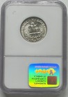 1934  Washington Silver Quarter Ngc Ms62     Free Us Shipping