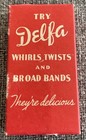 Vintage 1950   s Delfa Licorice Cigarettes  Unopened Box  New Old Stock  Rare   