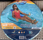 New Swimways Pool Float Org Inflatable Recline Lounge Or Chair Hyper-flate Valve