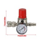 Air Compressor 1 4  Regulator Pressure Gauge Switch Valve Control 175 Psi