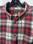 Eddie Bawer Shirt Red Plaid All Cotton Flannel Relaxed Fit Size Xl