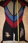 Vintage Eagle Sports Shorty Wetsuit Barefoot Waterski Suit Black Red Blue Small