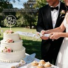 Wedding Cake Knife   Server Set  Silver Stainless Steel