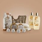 Home Spa Gift Basket - White Rose   Jasmine - 11pc Bath   Body Set