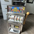 Casino Crown Mechanical Slot Machine  Chrome Finish  Side Lever