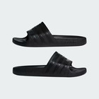 New Original Adidas Unisex Adilette Aqua Slides Sandals - Black - Free Shipping