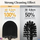 Toilet Bowl Brush Holder Set With Caddy - Elegant Bronze Bathroom Cleaner