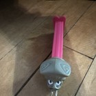 Gray Cartoon Character Dispenser Pink Stem  Cartoon Characters Collectible