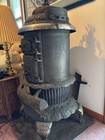 Rare Sidewinder Vintage Round Oak P d  Beckwith D-16 Cast-iron Wood Stove