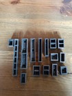 Metal Letterpress Furniture Lot Of 15 Assorted Sizes  