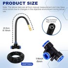 Drip Irrigation System 200ft 1 4  With 32pcs 360   Adjustable Brass Nozzles