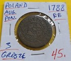 1788 Eb Poland Aug  Pon  3 Grosze Coin