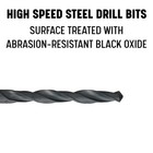 Drill America 13 32 High Speed Steel Black Oxide Drill Bit Pack Of 6 D an Series
