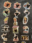 10 Pcs Random Johnny Bravo Inspired Vinyl Stickers Retro Vintage Cartoon Network