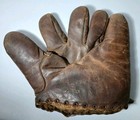 Vtg 1940s Pete Reiser Split Finger Baseball Glove Western Auto Brooklyn Dodgers