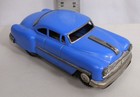 1953 Pontiac Coupe Car Tin Friction Toy Japan In Blue