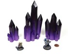 Purple Crystal Formations  handmade To Order Warhammer   Dnd Underdark Terrain 