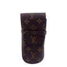 Louis Vuitton Monogram Etui Lunette Rabat Glasses Case M62970 Lv Used