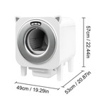 Automatic Self-cleaning Cat Litter Box Xl-capacity For Multiple Cats App Control