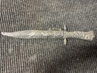 Vintage Athens Carved Bird Knife Letter Opener Dagger With Sheath