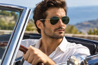 Vintage Ray-ban Bausch   Lomb Usa White Flying G-15 Lens Aviator Sunglasses Nos