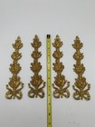 Brass Rosette Decorative Motif  8 25in X 2 25in  4pcs  Hand Made  Antique Style 