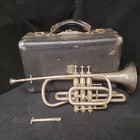 Pat Pending 1886 C g  Conn Pocket Trumpet Cornet W  Case S n 76875 Elkhart In