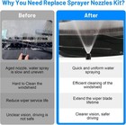 52 In 1 Windshield Washer Nozzles Kit Replacement For Chrysler Dodge Jeep Ram   