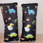 Blue Dinosaur Car Seat Strap Covers Soft Pad Vehicle Child Safety