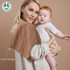 10 Pack Muslin Burp Cloths 20x10 Inch  Ultra Soft Absorbent Cotton Baby Drool Ra