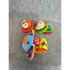 Wrist Rattles Set Of 3 Fox Owl Elephant Baby Developmental Plush Toys Teethers