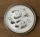 2022 China 10 Yuan Panda 30g Silver Coin Bu In Capsule 40th Anniversary Of Panda
