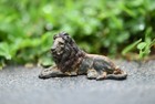 Antique Austrian Vienna Cold Painted Bronze Figure Of Lion