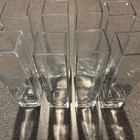      Set 8 Modern Clear Glass Bud Vases Rectangular Minimalist 8   