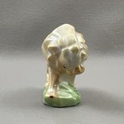 Vintage Lion Figure Lusterware Porcelain Figurine Pin Cushion Japan 2 25 