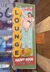 Cocktail Lounge Pin-up Led Sign 24  Double Sided Vintage Retro Off The Wall