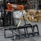 Titan Fork Mounted Adjustable Hoist Pivoting Jib Boom Crane  84  - 138 