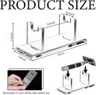 2 Pcs Acrylic Men s Razor Stand Holder Safety Razor Stand Stable Storage Bracket